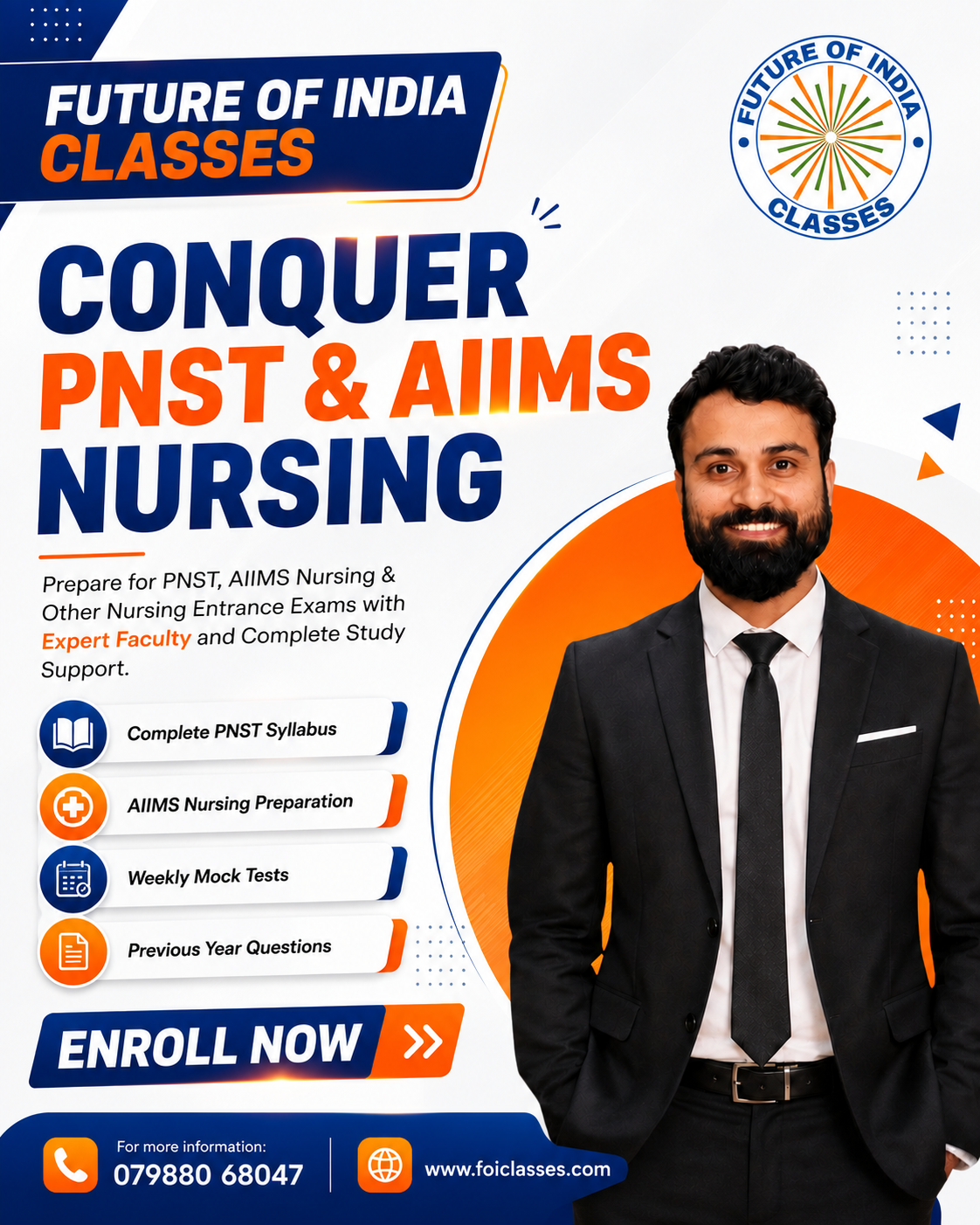 PNST & AIIMS Nursing Coaching in Bhopal: Complete Preparation with Future of India Classes