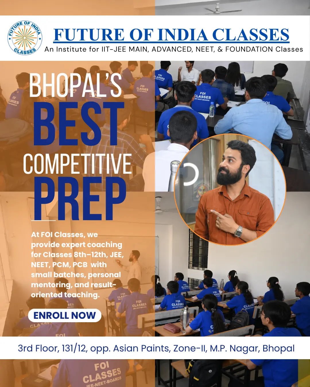 Best JEE & NEET Coaching in Bhopal – Why More Students Are Choosing FOI Classes for Academic Success